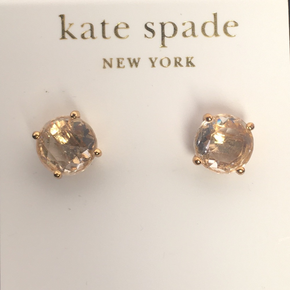 KATE SPADE • Small Gumdrop Crystal Stud Earrings